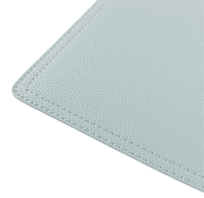 Jovono Faux Leather Placemats, PU Table Mats, Set of 4, Waterproof, Stain Resistant, Heat Resistant, Non-Slip Easy to Clean for Kitchen Dining Table,Conference Table C Teal Blue - Image 4